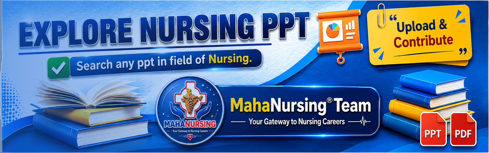 Nursing PPT and PDF notes banner